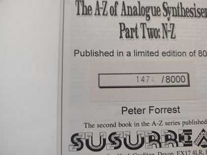 various-PETER FORREST A-M / N-Z BOOKS FIRST